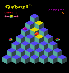 Q-bert (US set 1) Screenshot 1